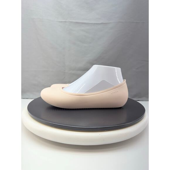 Crocs Brooklyn Flats Womens Size 6 Pink Quartz Ballet Slip On Shoes Comfort - Picture 1 of 12